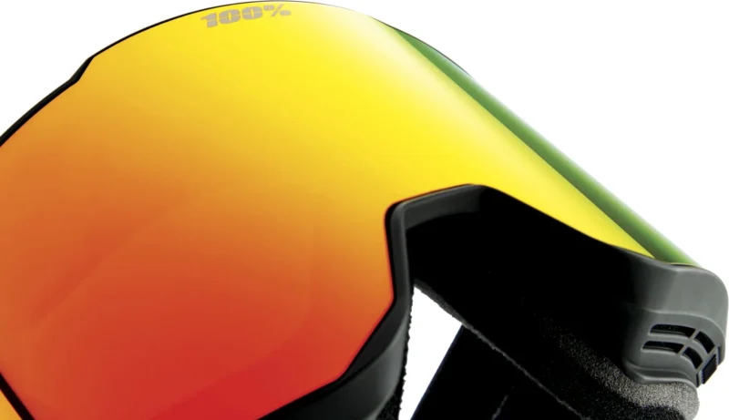 SNOWCRAFT XL HiPER Goggle Black/Red - Mirror Red Lens