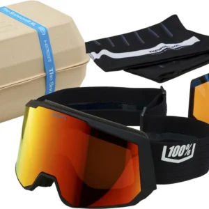 SNOWCRAFT XL HiPER Goggle Black/Red - Mirror Red Lens