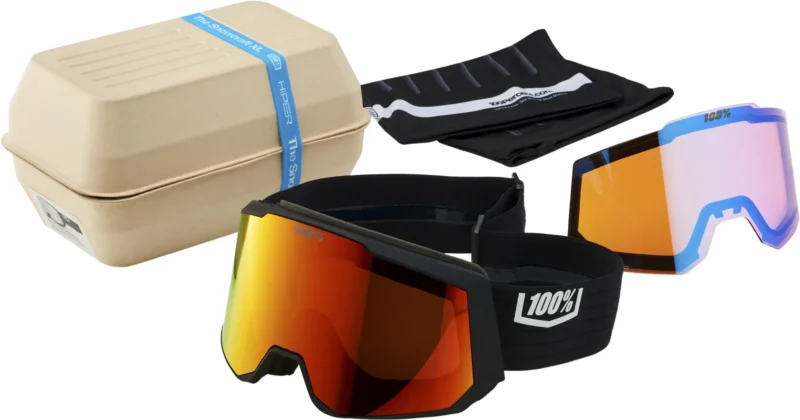 SNOWCRAFT XL HiPER Goggle Black/Red - Mirror Red Lens