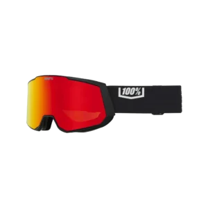 Snowcraft XL Hiper Goggle Black/White - Mirror White Lens