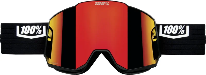 Snowcraft XL Hiper Goggle Black/White - Mirror White Lens