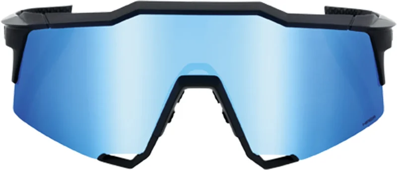 Speedcraft Matte Black - HiPER Blue Multilayer Mirror Lens