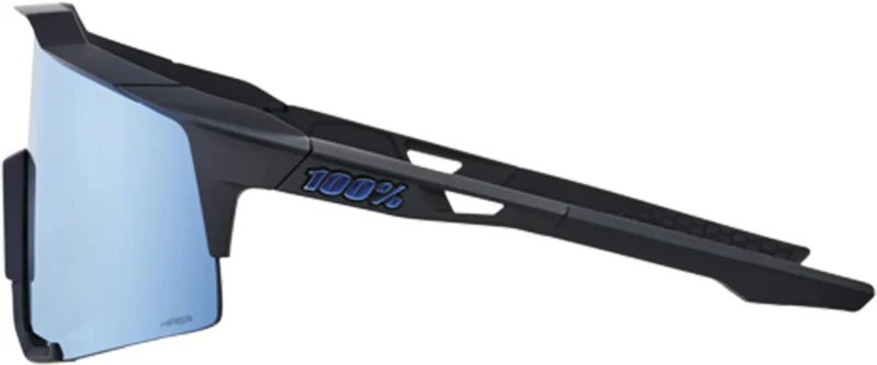 Speedcraft Matte Black - HiPER Blue Multilayer Mirror Lens