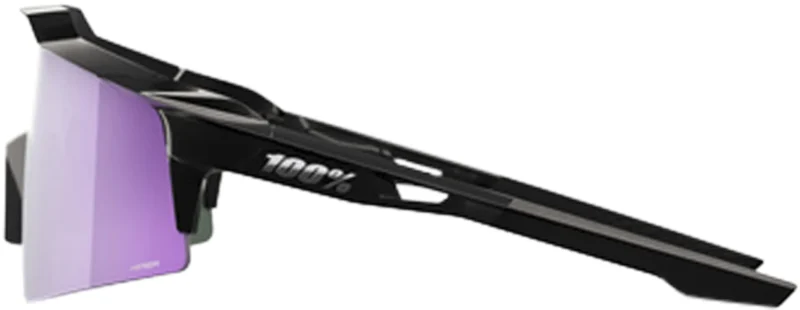Speedcraft Polished Black - HiPER Polarized Lavender Mirror