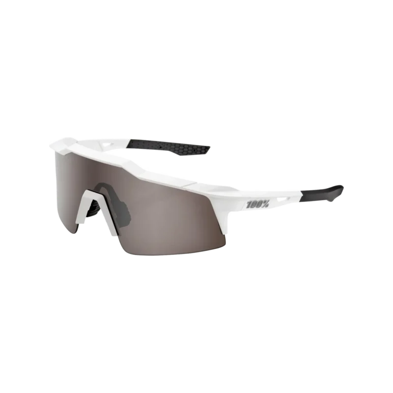 Speedcraft SL Matte White - HiPER Silver Mirror Lens
