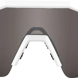 Speedcraft SL Matte White - HiPER Silver Mirror Lens