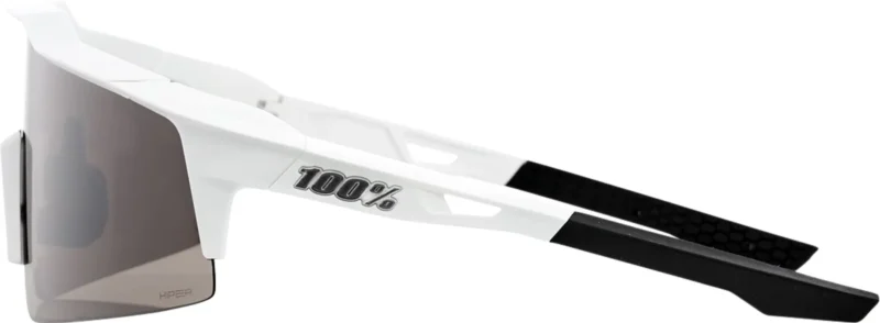 Speedcraft SL Matte White - HiPER Silver Mirror Lens