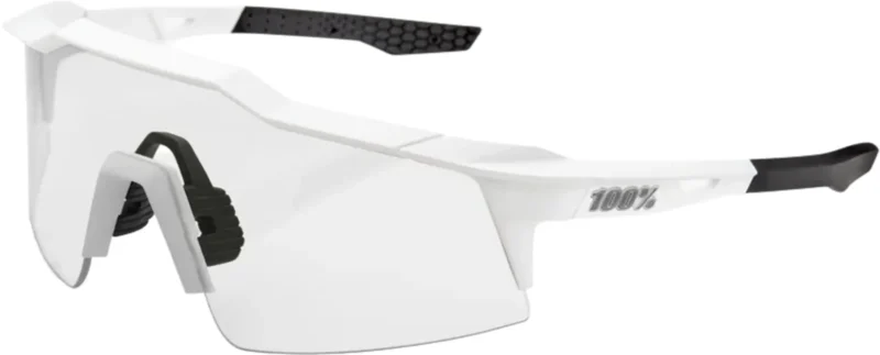 Speedcraft SL Matte White - HiPER Silver Mirror Lens