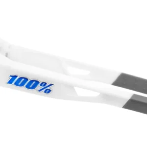 Speedcraft SL Matte White/Metallic Blue - HiPER Blue Multilayer Mirror Lens