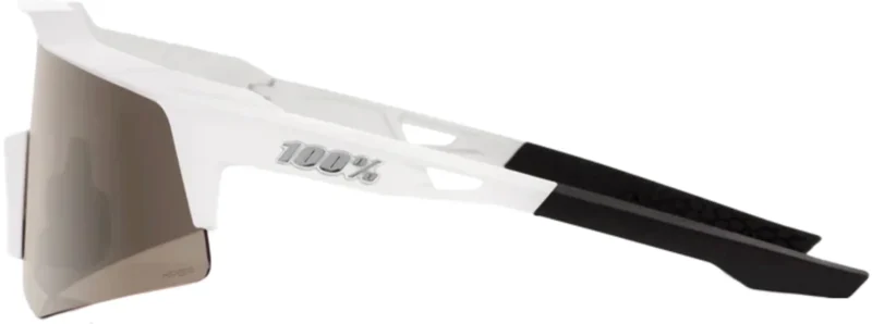 Speedcraft XS Matte White - HiPER Silver Mirror Lens