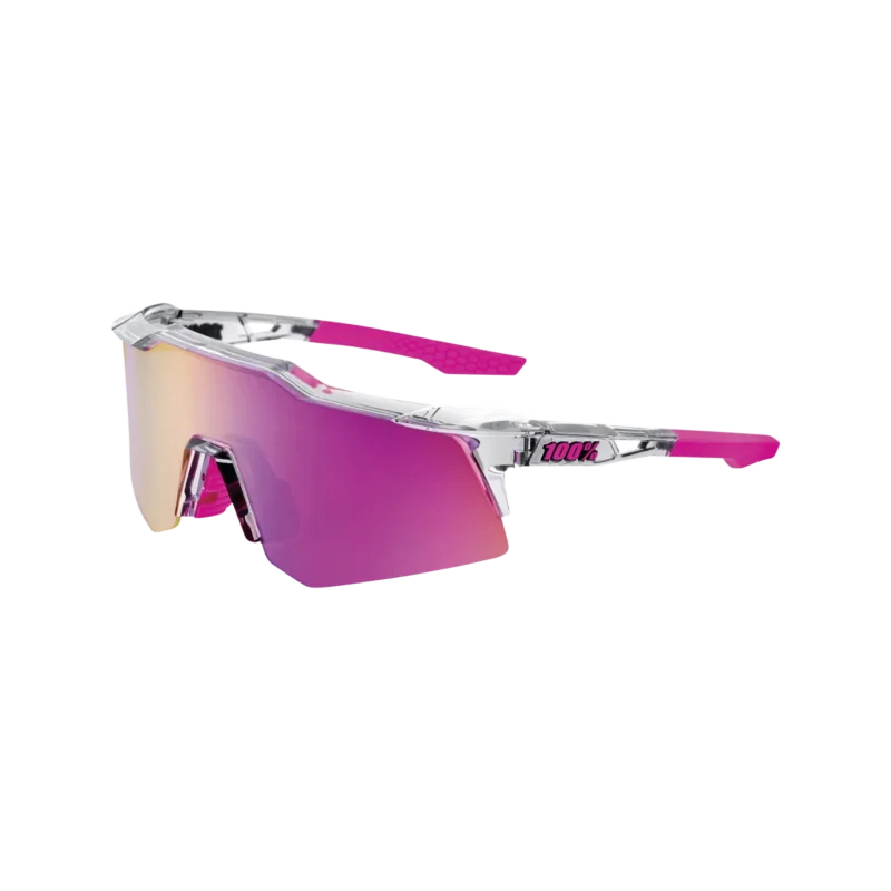 Speedcraft XS Polished Translucent Grey - Purple Multilayer Mirror Lens