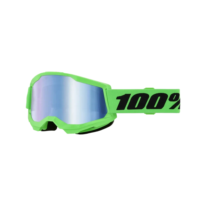 Strata 2 Goggle Neon Green - Blue Mirror  Lens