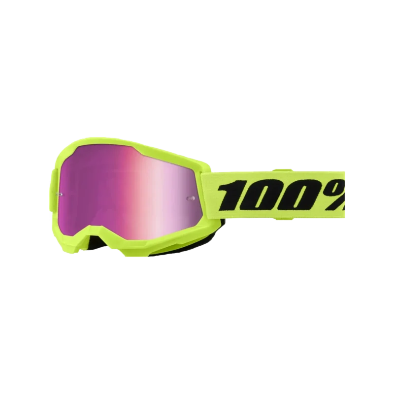 Strata 2 Goggle Neon Yellow - Mirror Pink Lens