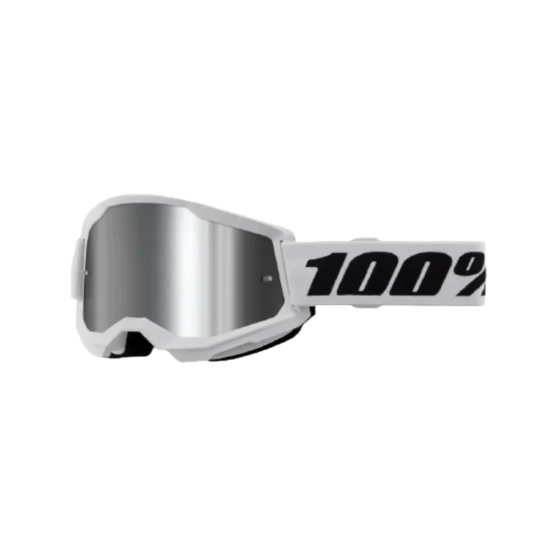 Strata 2 Goggle White - Mirror Silver Lens