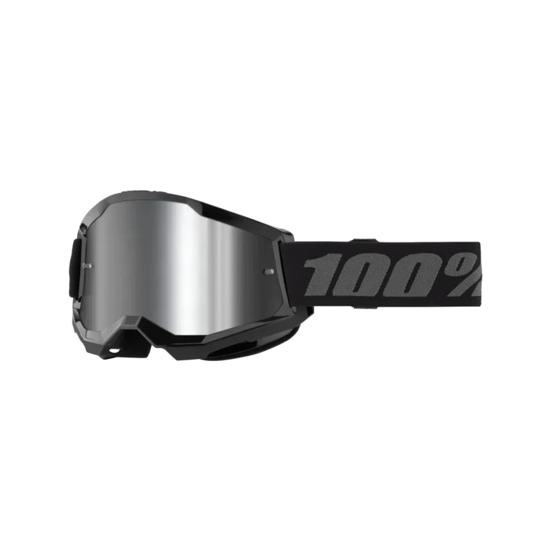 Strata 2 Junior Goggle Black - Mirror Silver Lens