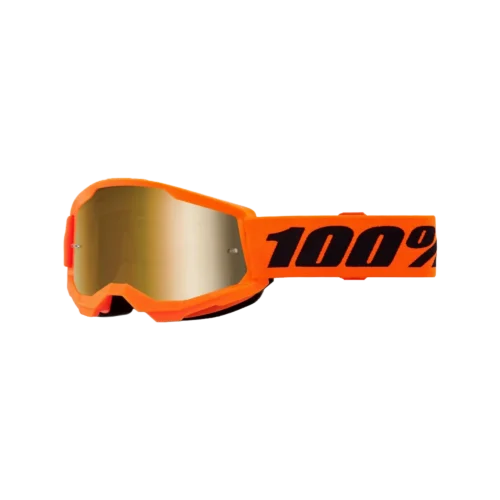 100-strata-2-junior-goggle-neon-orange-mirror-true-gold-lens-orange-gold-schwarz-1 Strata 2 Junior Goggle Neon Orange - Mirror True Gold Lens