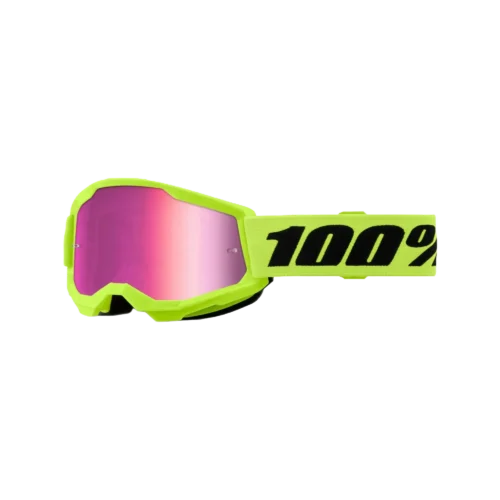 100-strata-2-junior-goggle-neon-yellow-mirror-pink-lens-gelb-fluo-schwarz-pink-1 Strata 2 Junior Goggle Neon Yellow - Mirror Pink Lens