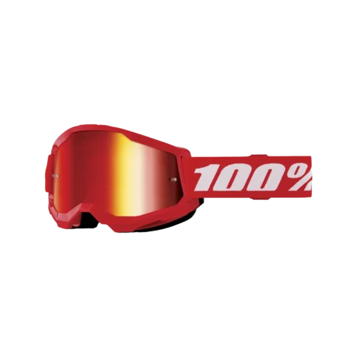 100-strata-2-junior-goggle-red-mirror-red-lens-rot-weiss-1 Strata 2 Junior Goggle Red - Mirror Red Lens