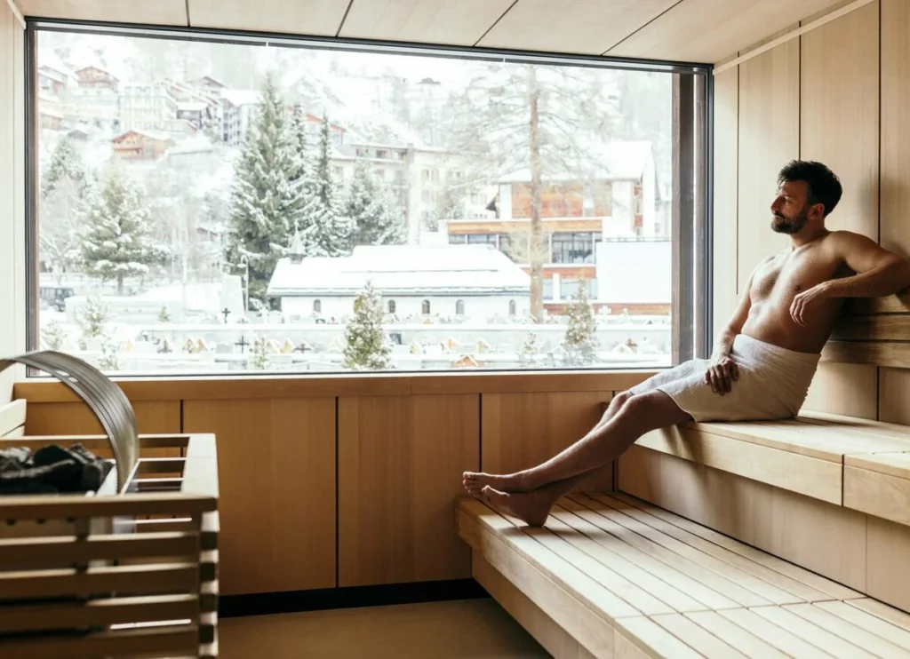 Achermann sport skietest zermatt sauna mit matterhorn blickwebp