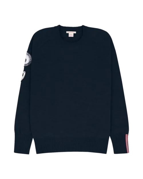 Amundsen amundsen peak crew neck womens classic denim blue 1