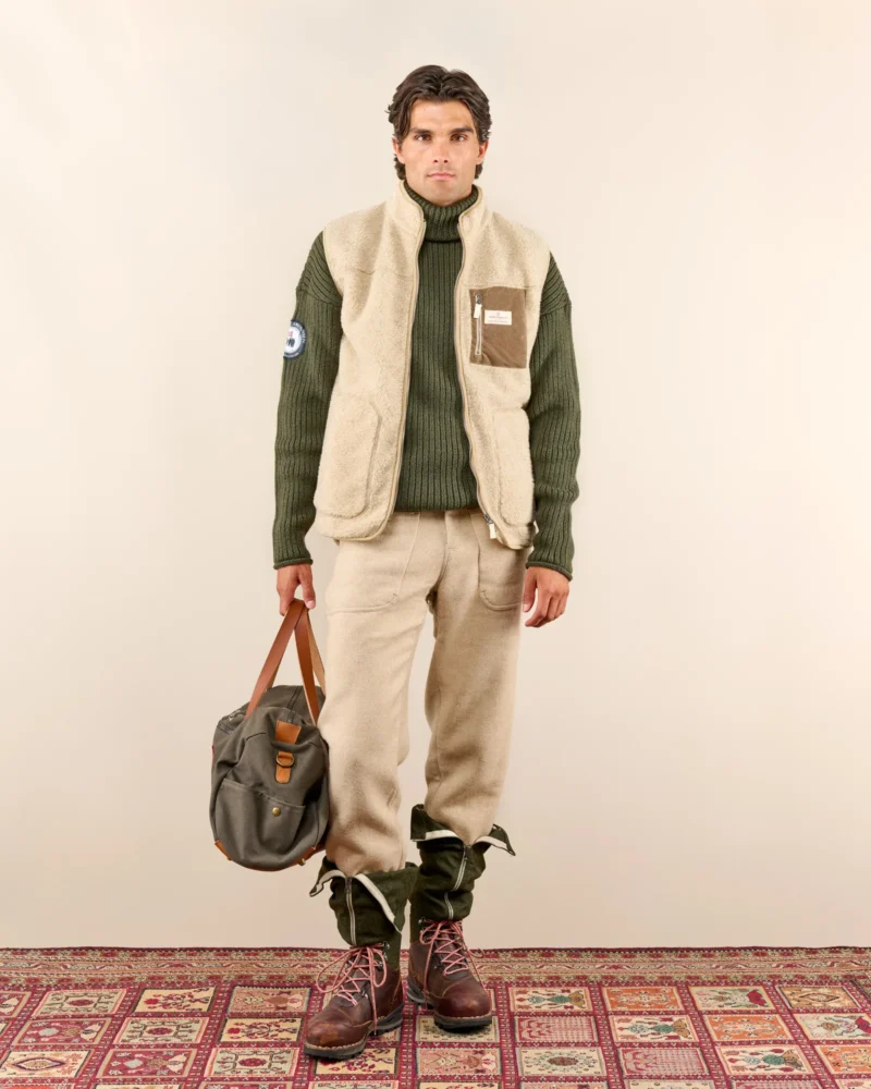 Heroes Wool Fleece Vest Mens