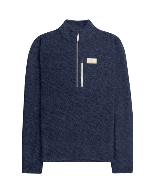 Amundsen hut half zip men faded navy