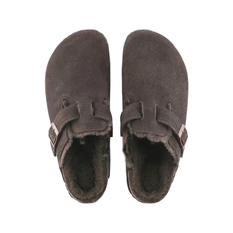 Boston Lammfell - Veloursleder (schmal)