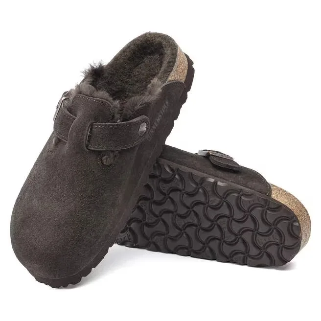 Boston Lammfell - Veloursleder (schmal)