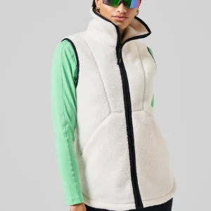 casall-casall-high-collar-pile-vest-women-off-white-2 Casall High Collar Pile Vest Women