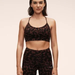 Sleek Strappy Sports Bra Printed Women