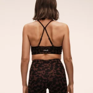 Sleek Strappy Sports Bra Printed Women