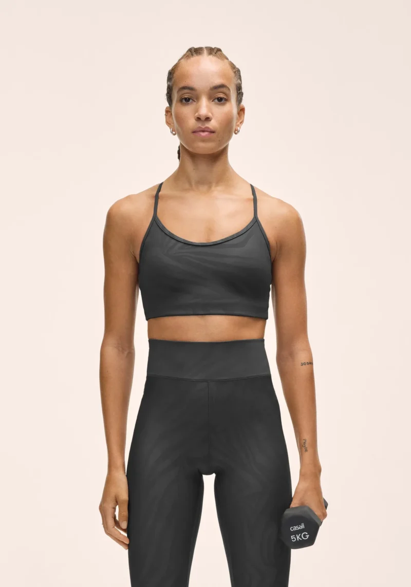 Sleek Strappy Sports Bra Printed Women