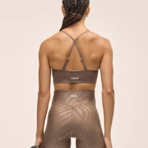 Sleek Strappy Sports Bra Printed Women