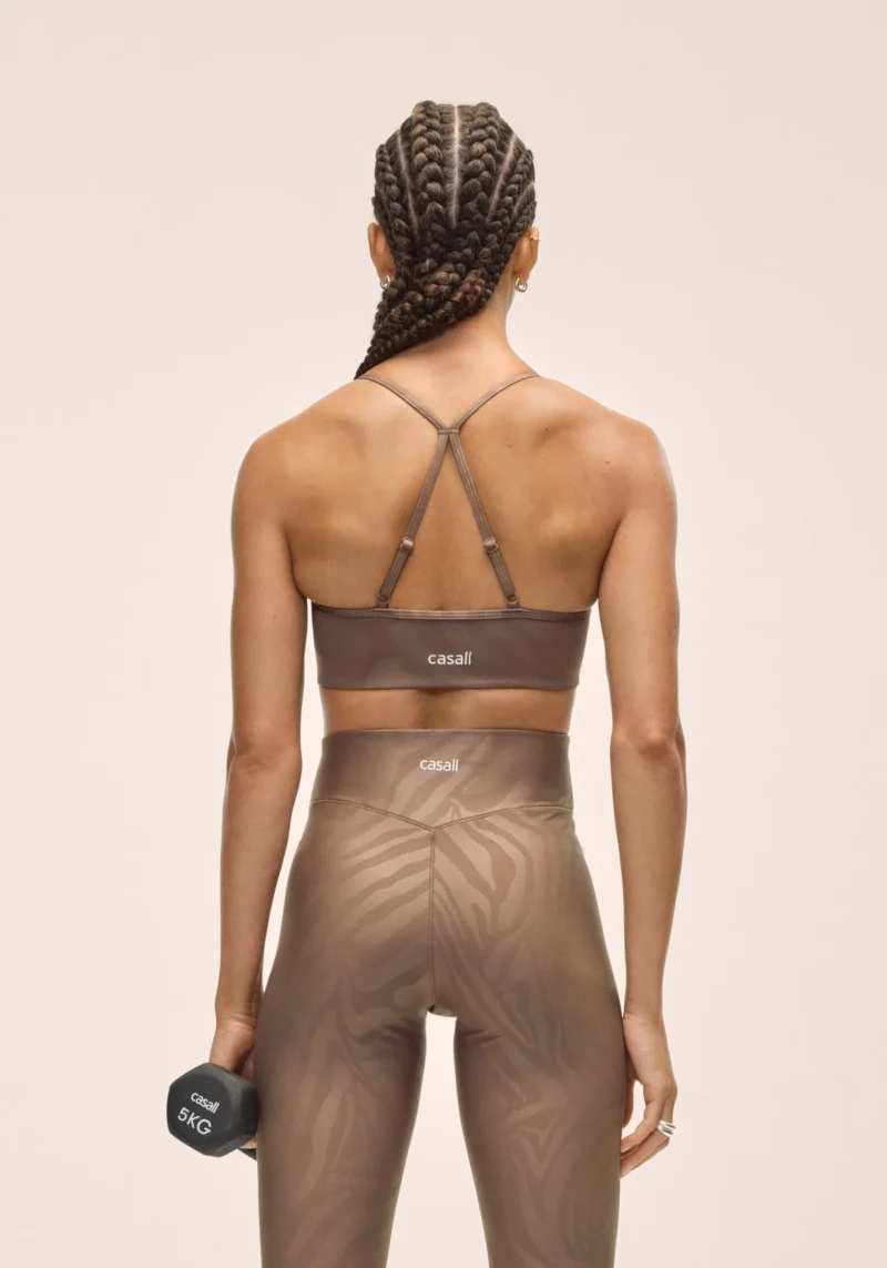 Sleek Strappy Sports Bra Printed Women
