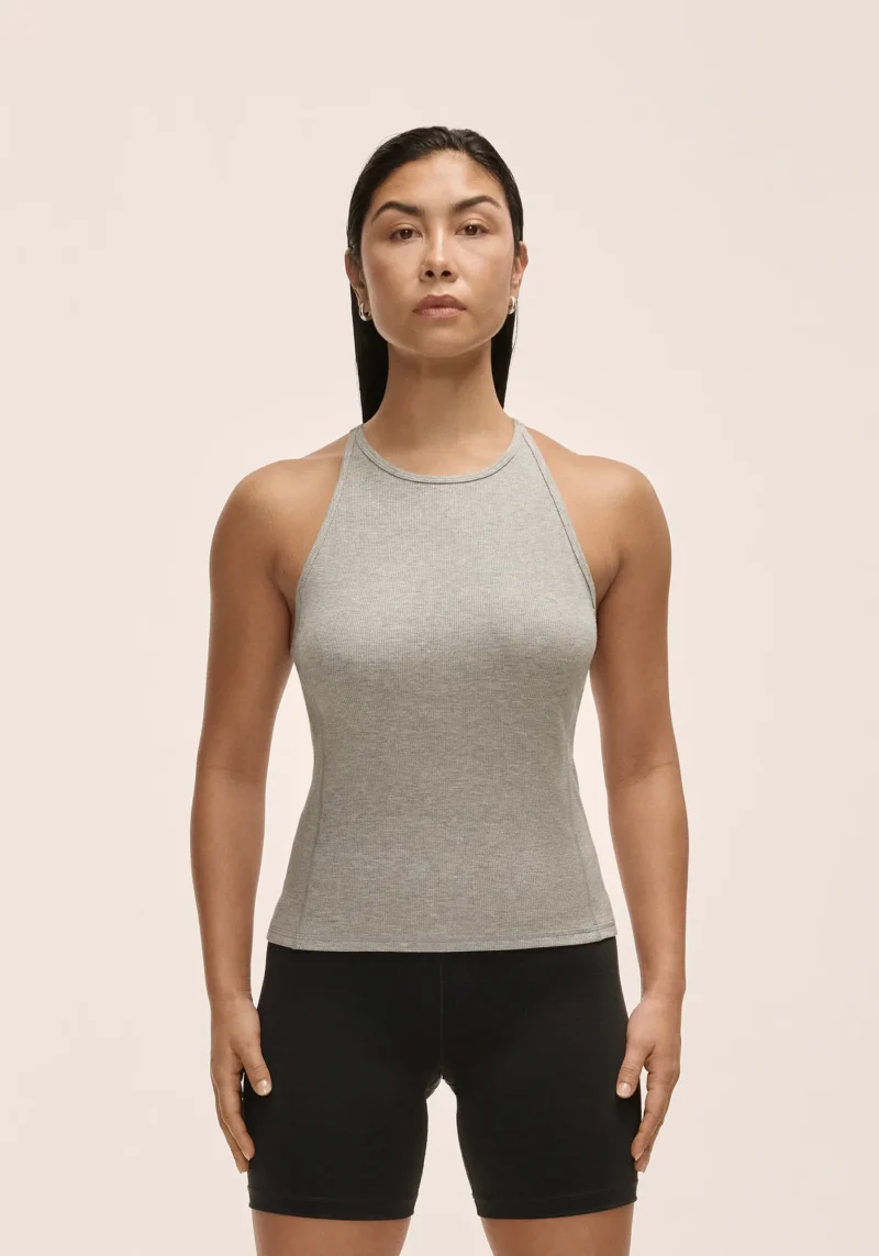 Slim Rib Strap Tank