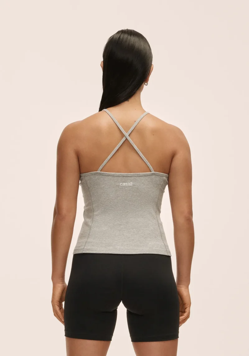 Slim Rib Strap Tank