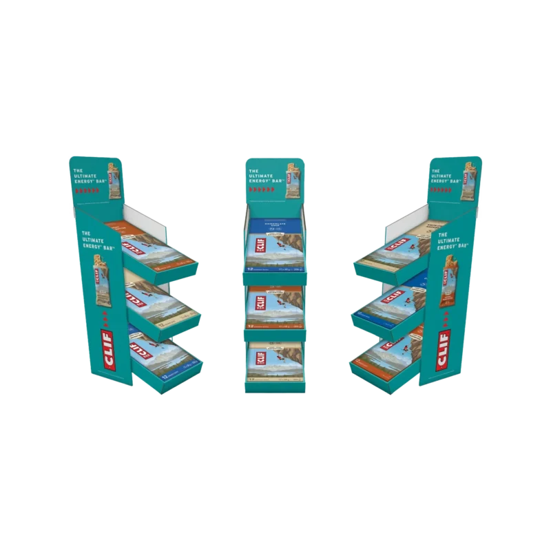 Thekendisplay für 3 Trays leer
