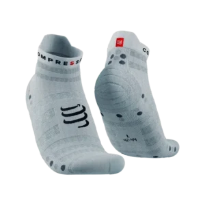 Compressport pro racing socks v4 0 ultralight run low white alloy 1