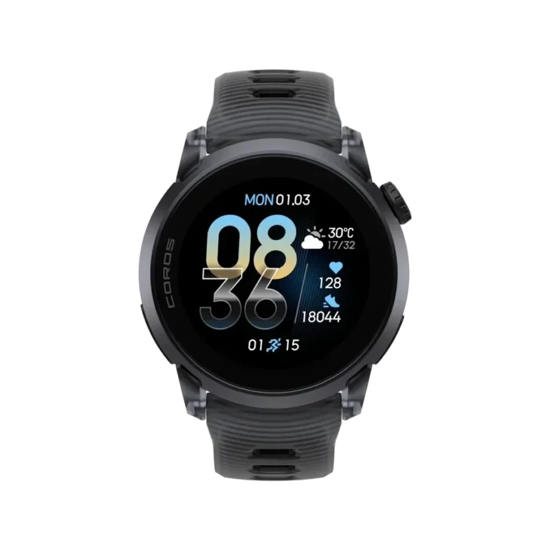 Coros pace 4 aluminium gps uhr crystal black aluminium 1