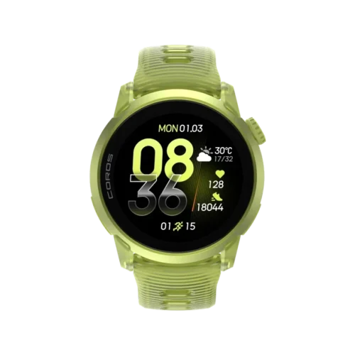 Coros pace 4 aluminium gps uhr neon yellow