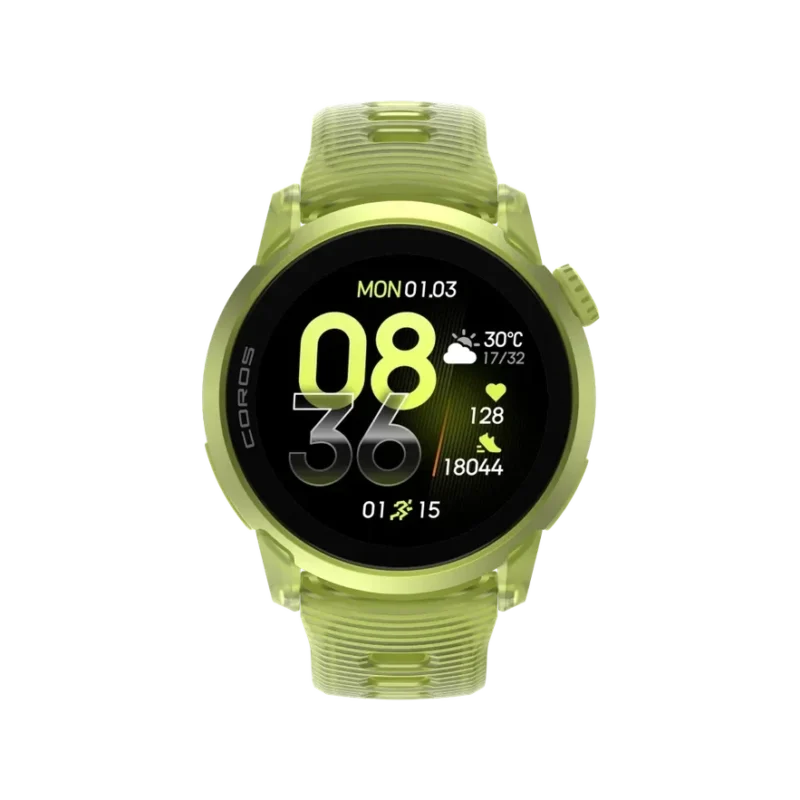 Coros pace 4 aluminium gps uhr neon yellow
