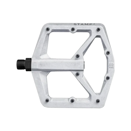 Pedal Stamp 2 large raw silber alu