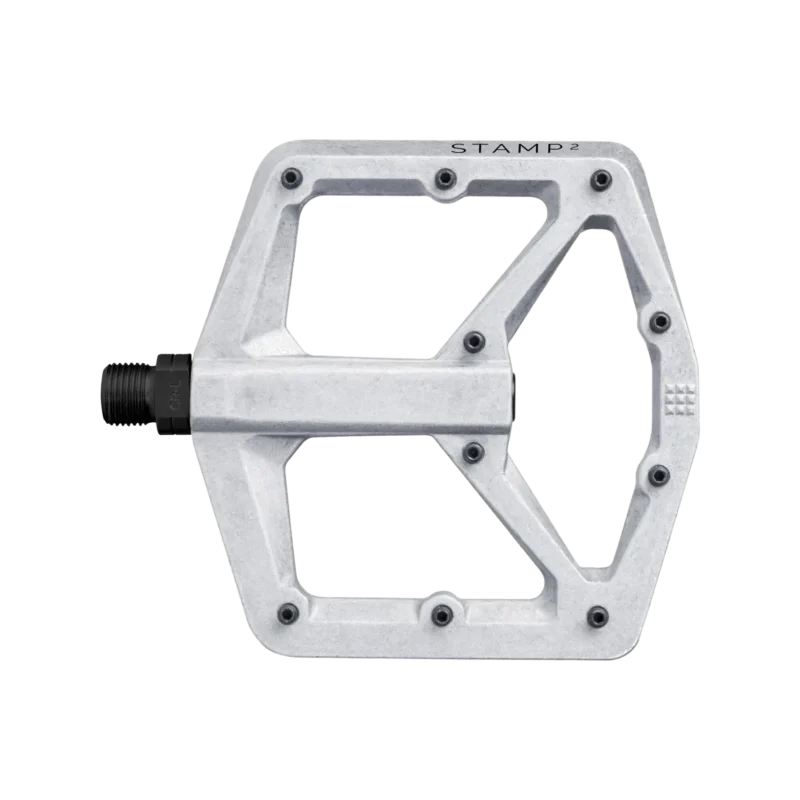Pedal Stamp 2 large raw silber alu