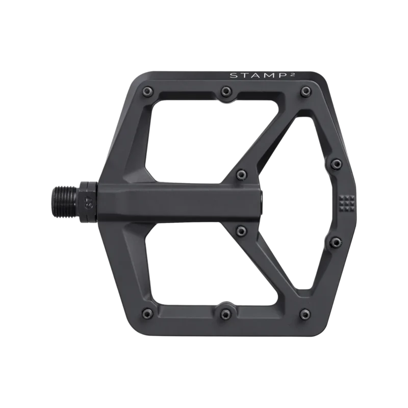 Pedal Stamp 2 large schwarz alu
