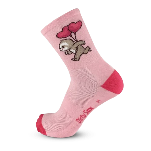 Dirtysox allround elite socks happy sloth pink 1