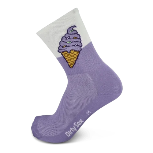 Dirtysox allround elite socks soft ice violett white 1