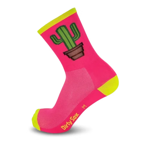 Dirtysox kaktus socks neon pink 1