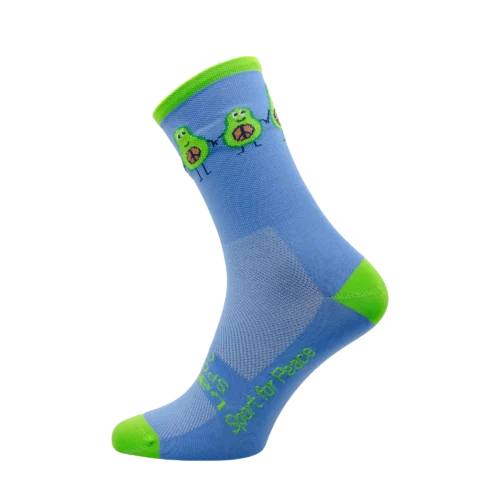 Dirtysox peace avacado socken leureus blue 1