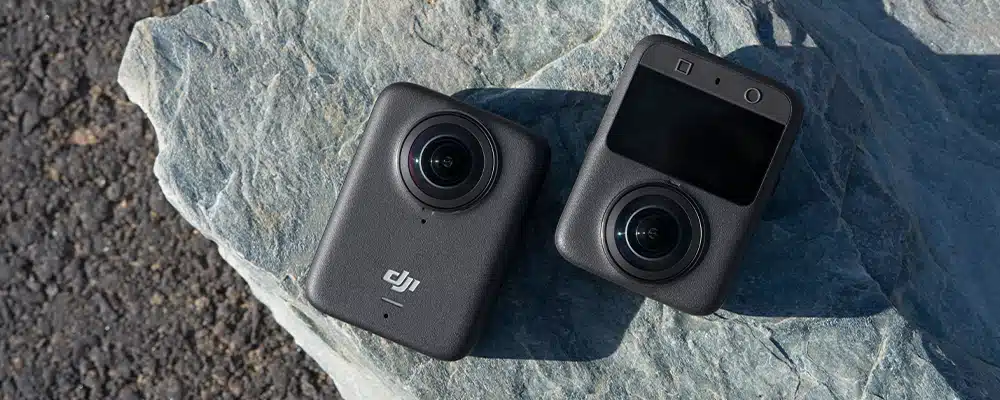 DJI Osmo 360 Actionkamera Vorder- und Rückseite