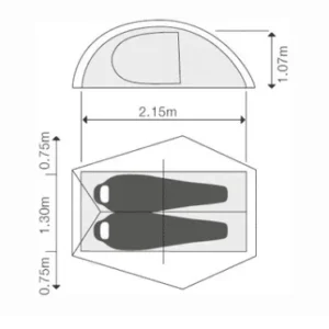 Mira II HL Zelt 2 Personen
